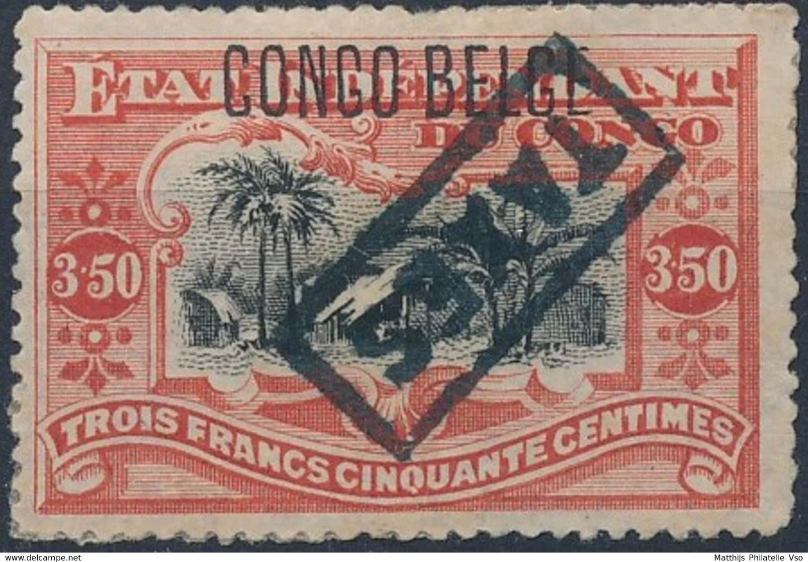 [* B/TB] TX24, 3,50 Rouge - Tirage Des Princes - Unused Stamps