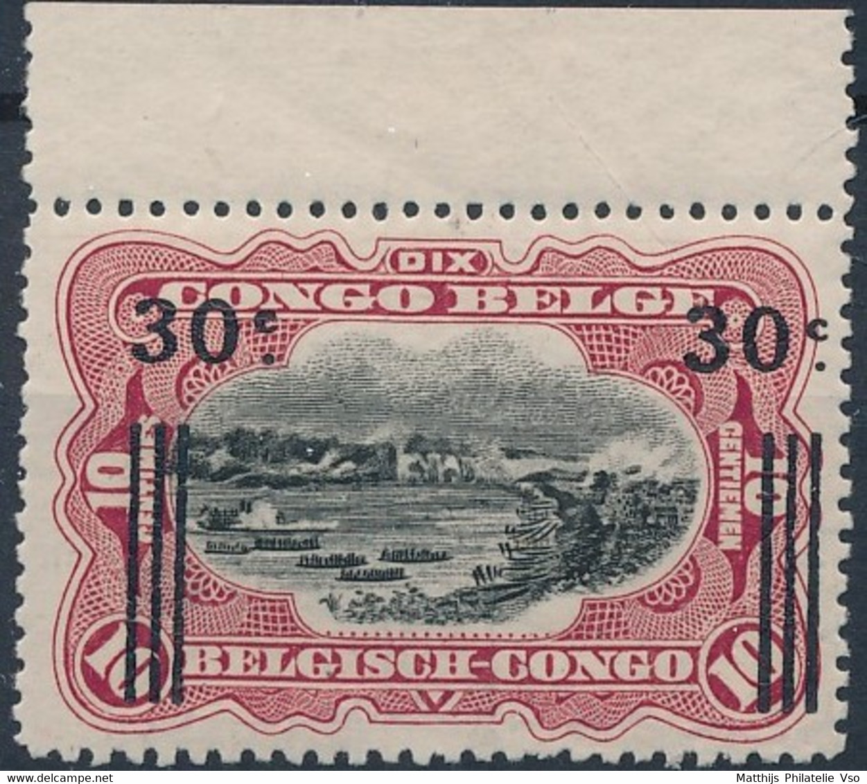 [** SUP] N° 89A, 30c/10c De 1915 - Fraîcheur Postale Et Bord De Feuille. Signé - Cote: 120€ - Ungebraucht