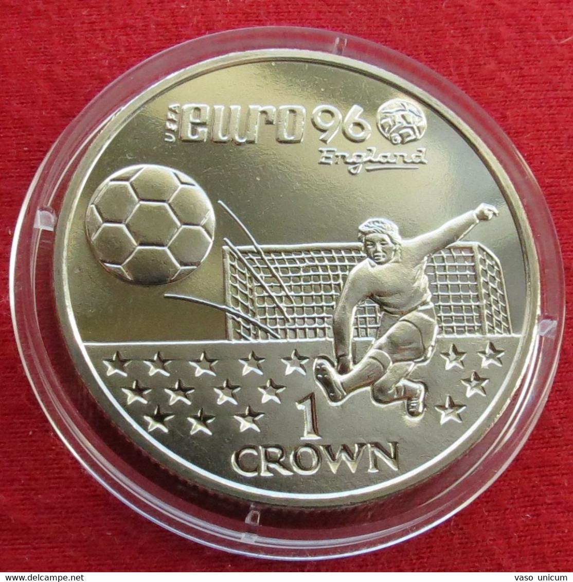 Gibraltar 1 Crown 1996 Football Soccer EURO - Gibraltar