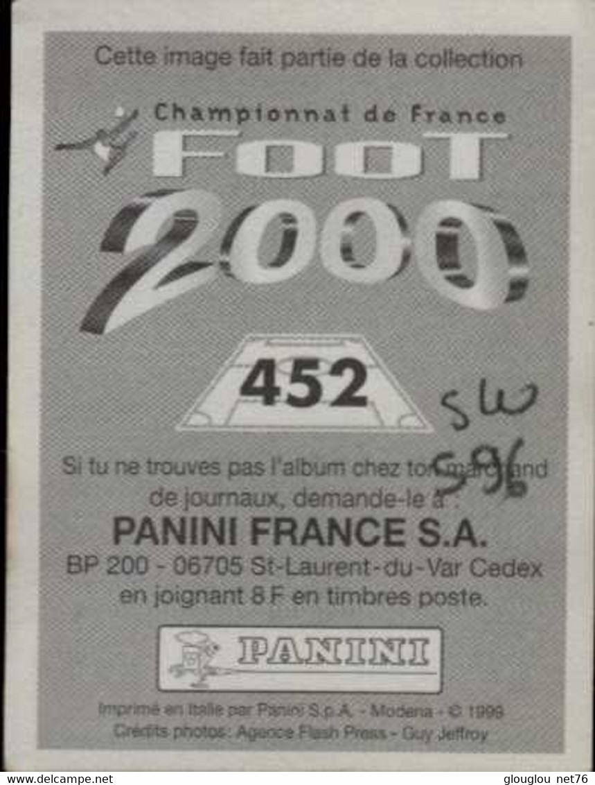 PANINI...FOOT 2000..    GUINGAMP...CLAUDE MICHEL ..VOIR DOS - Other & Unclassified