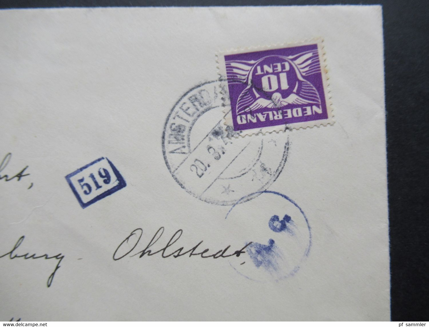 Niederlande 1944 Zensurbeleg / Mehrfachzensur A.c. Brief Von Amsterdam Nach Hamburg - Storia Postale