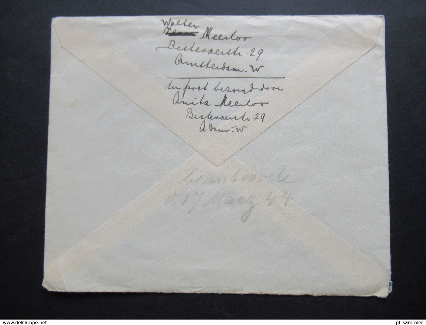 Niederlande 1944 Zensurbeleg / Mehrfachzensur A.c. Brief Von Amsterdam Nach Hamburg - Brieven En Documenten