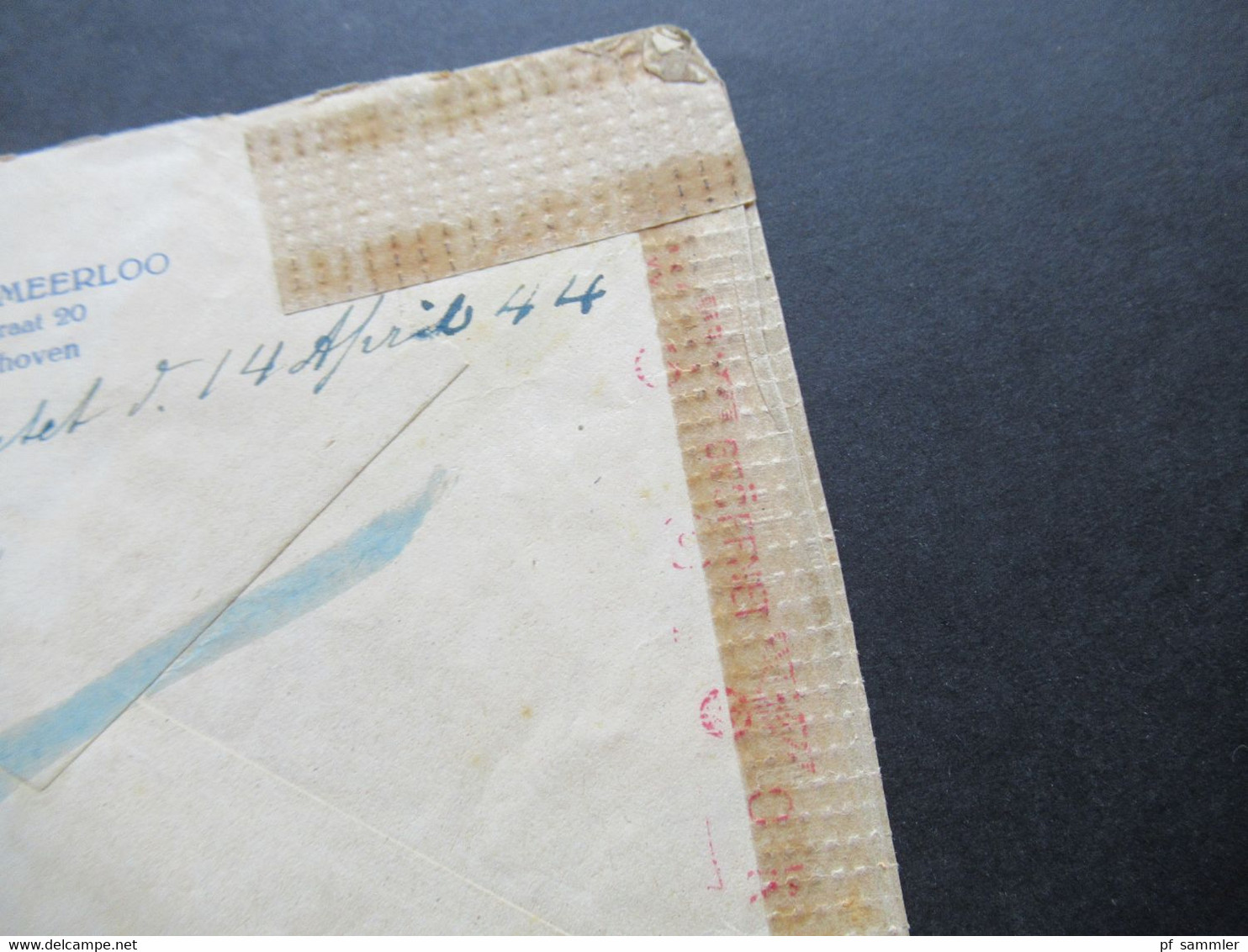 Niederlande 1944 Zensurbeleg / Mehrfachzensur A.c. Brief Von Eindhoven Nach Hamburg Mit Zensurstreifen - Covers & Documents