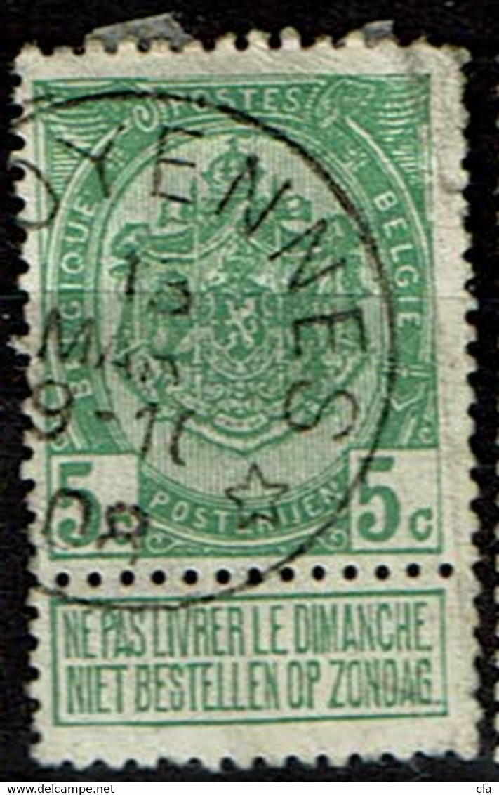 83  Obl  Relais  Froyennes  25 - 1893-1907 Wappen