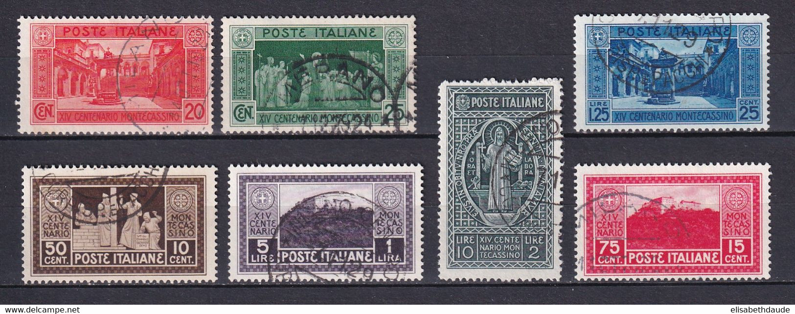 ITALIE - SASSONE N° 262/268 OBLITERES - COTE = 320 EUROS - Used