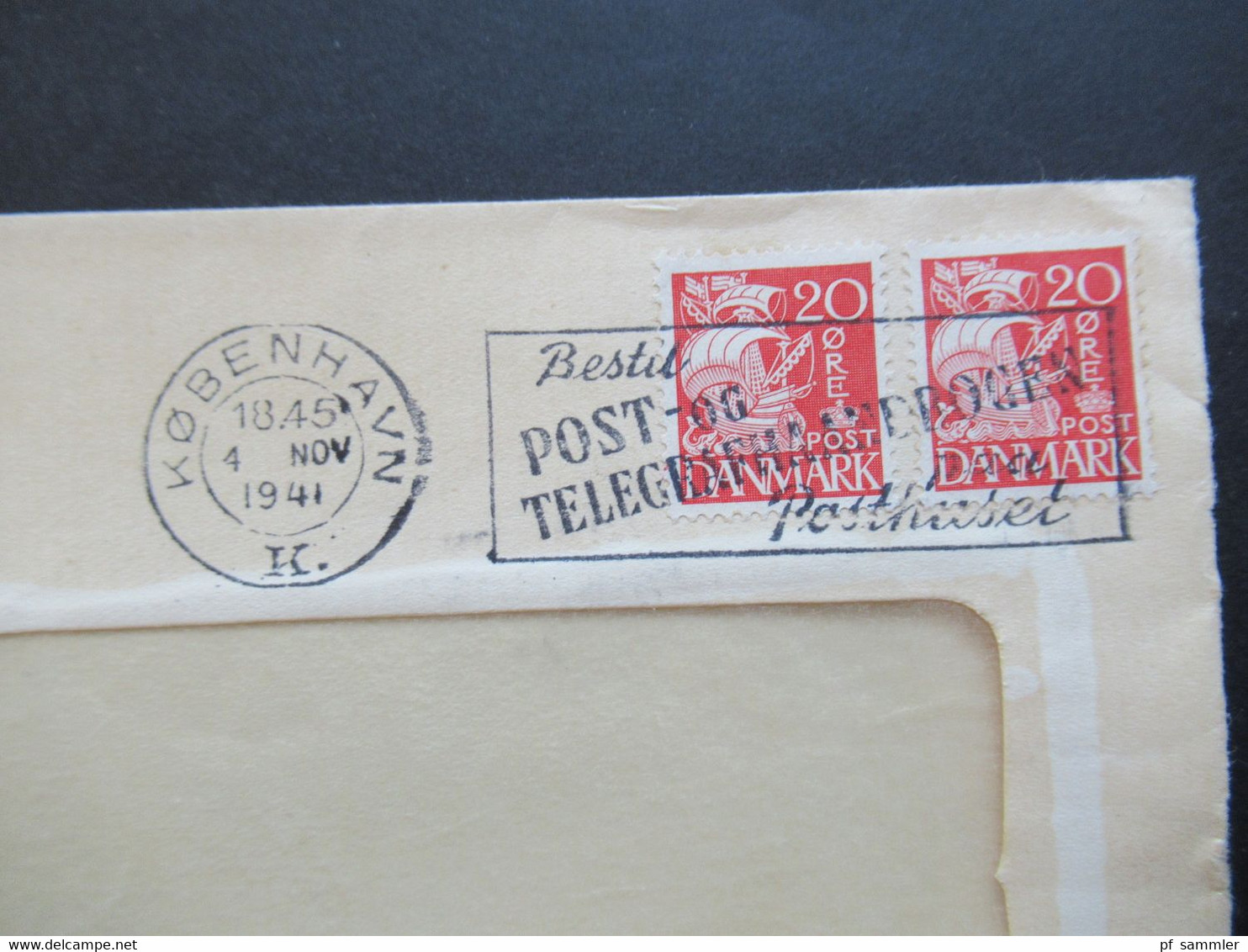 Dänemark 1941 Zensurbeleg / Mehrfachzensur OKW Zensurstreifen Geöffnet Nöhmaschine Koch & Birch Symaskinchuset - Covers & Documents