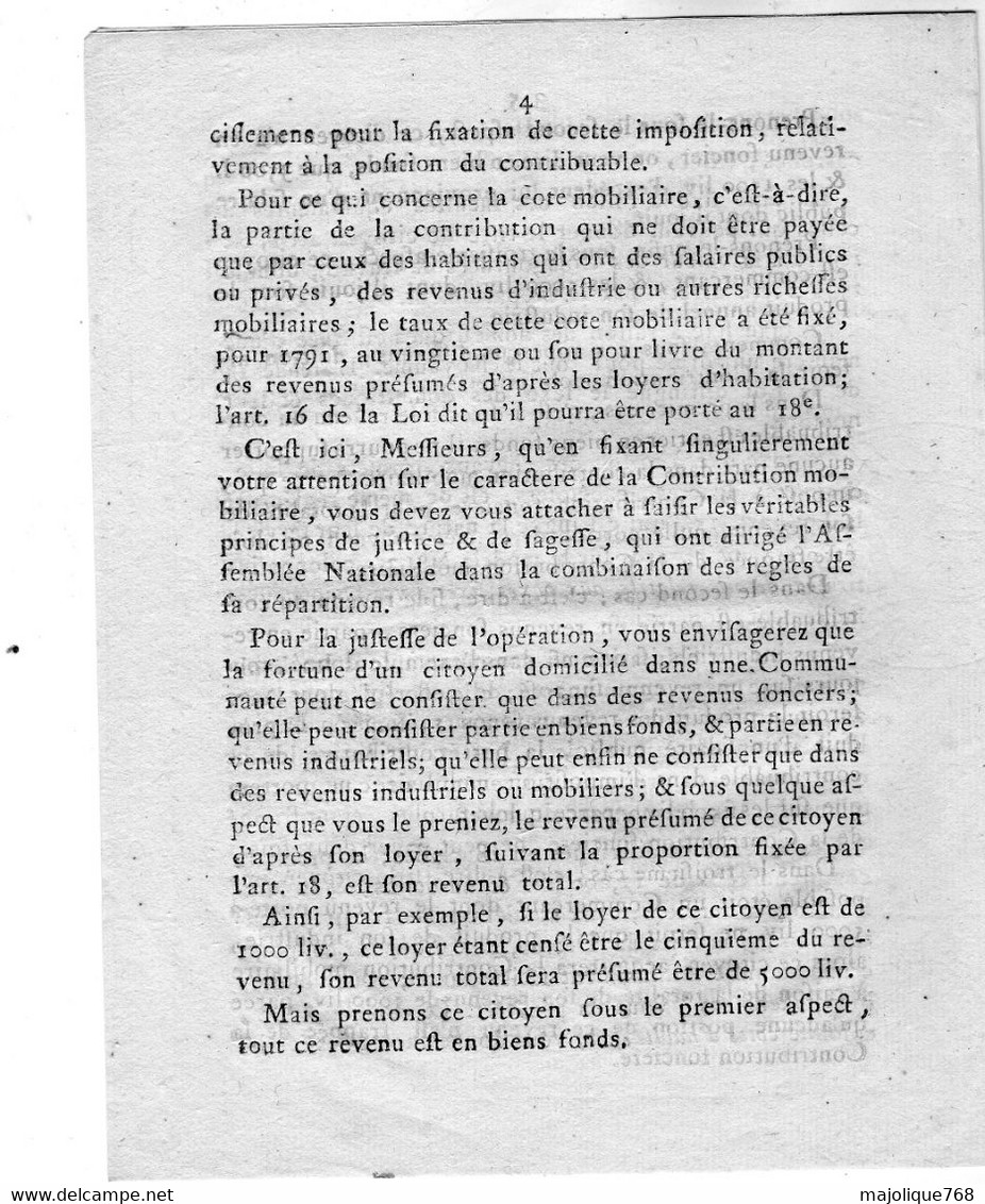 Lettre Envoyé Par L'Assemblé Nationale Le 31 Mars 1792  Aux Administrateurs Composant Le Directoire Du Département De - Décrets & Lois