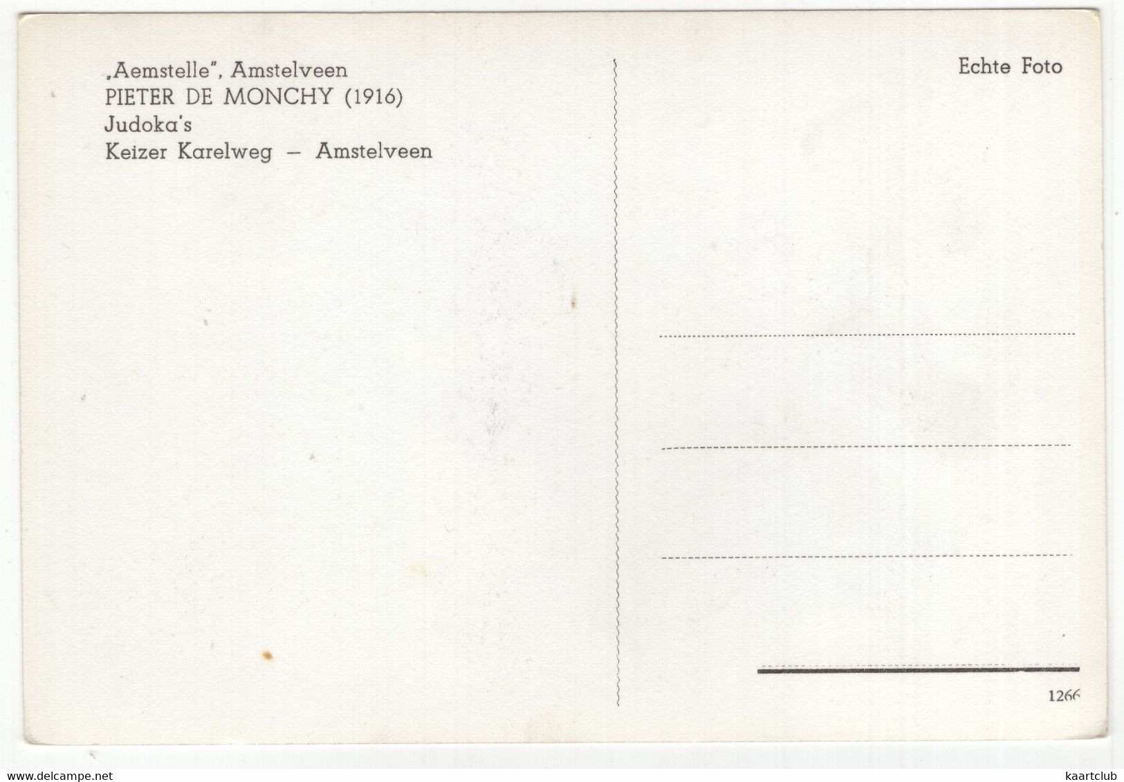 'Aemstelle', Amstelveen - 'Judoka's' (Pieter De Monchy 1916) - Keizer Karelweg - Amstelveen