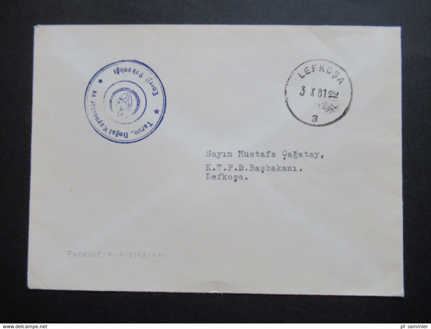 Türkisch Zypern ca. 1979 / 81 Amts und Dienstbriefe Regierung / Feldpost / Zensur verschiedene Stempel insg. 40 Belege!!