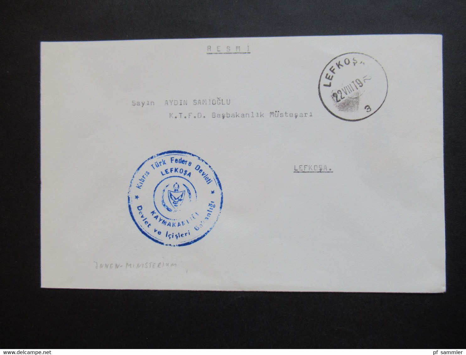 Türkisch Zypern ca. 1979 / 81 Amts und Dienstbriefe Regierung / Feldpost / Zensur verschiedene Stempel insg. 40 Belege!!