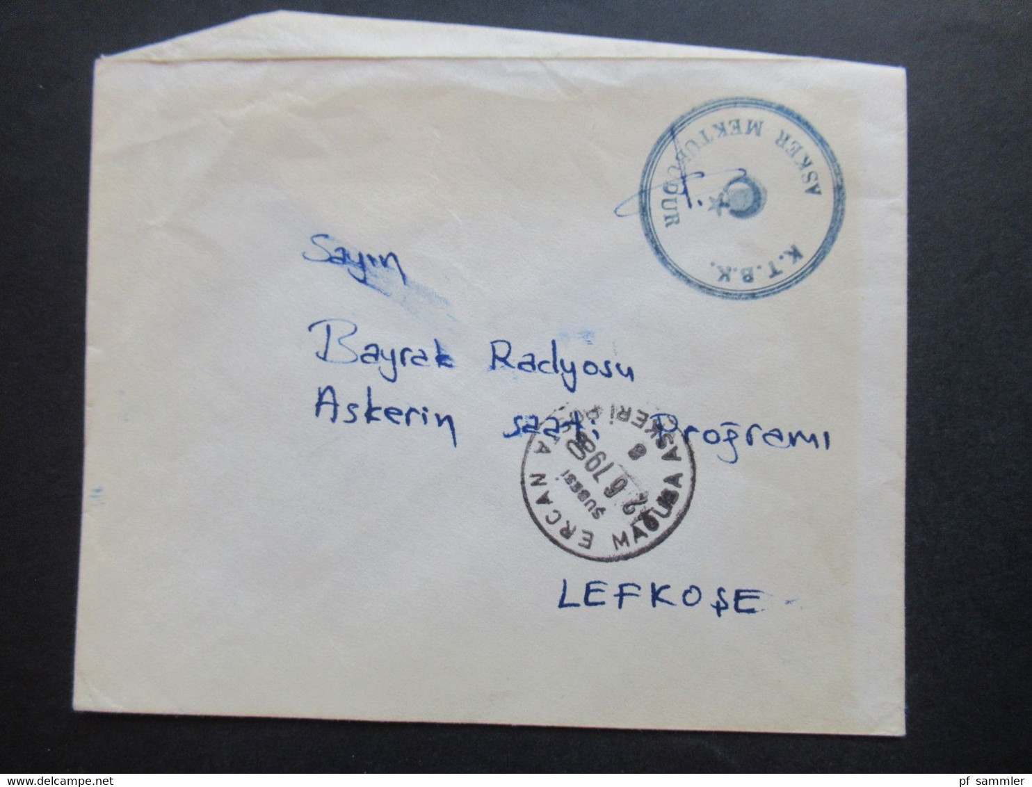 Türkisch Zypern ca. 1979 / 81 Amts und Dienstbriefe Regierung / Feldpost / Zensur verschiedene Stempel insg. 40 Belege!!