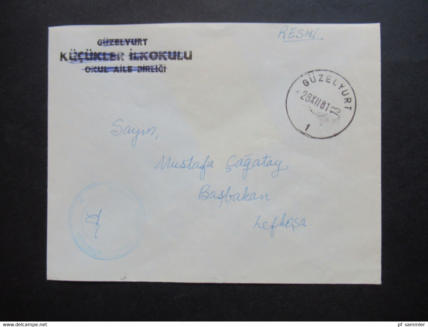 Türkisch Zypern ca. 1979 / 81 Amts und Dienstbriefe Regierung / Feldpost / Zensur verschiedene Stempel insg. 40 Belege!!