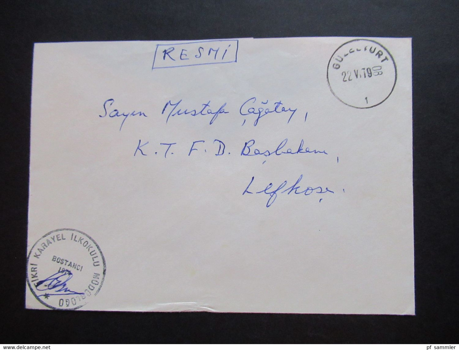 Türkisch Zypern ca. 1979 / 81 Amts und Dienstbriefe Regierung / Feldpost / Zensur verschiedene Stempel insg. 40 Belege!!