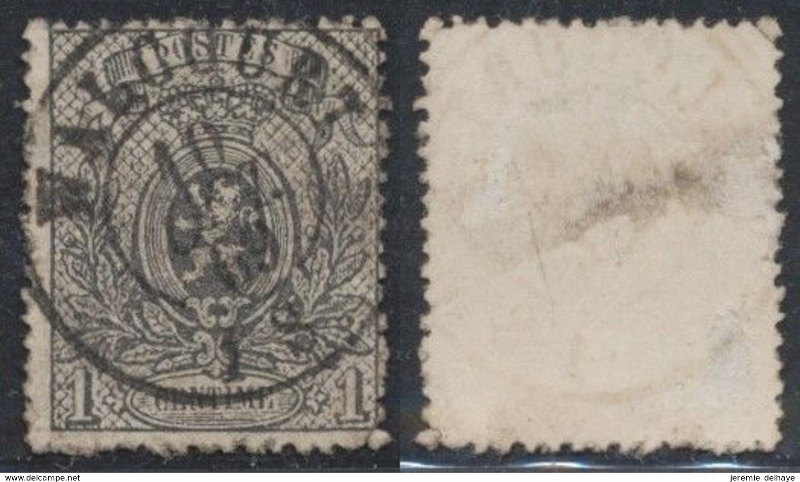 Petit Lion Dentelé - N°23 Obl Double Cercle "Walcourt" (léger Aminci) Superbe Centrage ! - 1866-1867 Coat Of Arms