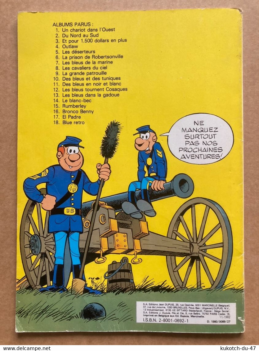 BD Tuniques bleues - Bronco Benny - Tome 16 (1982)