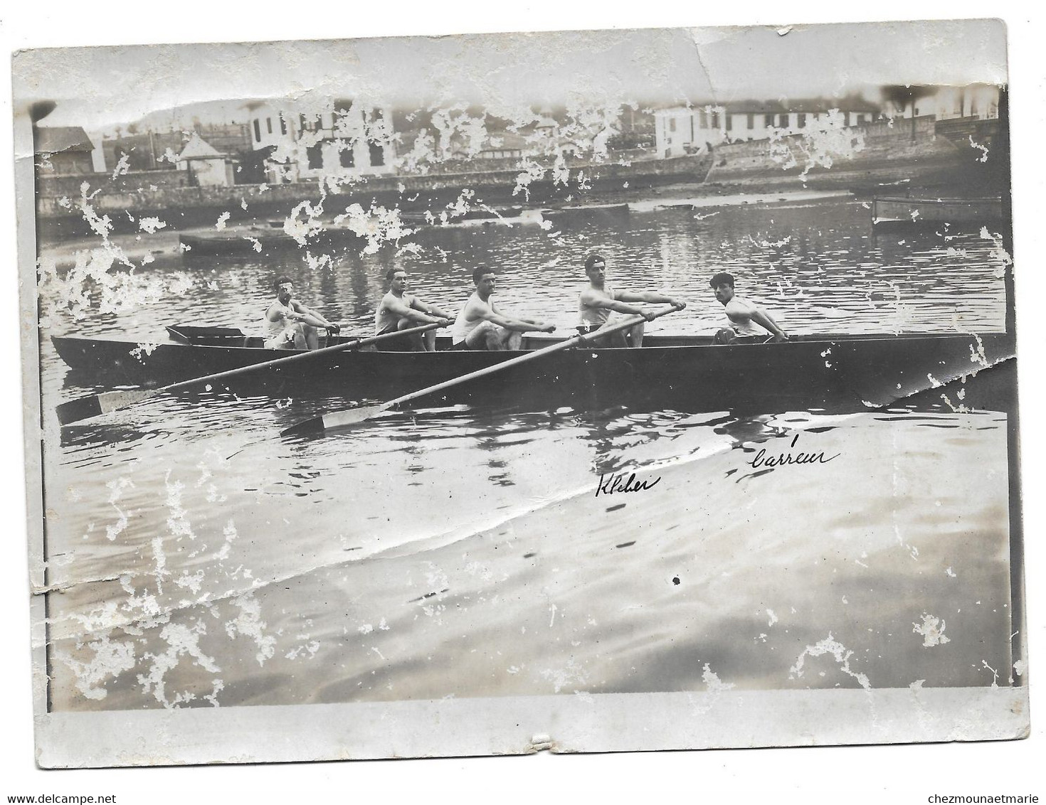 JUILLET 1921 AVIRON - SOUVENIR DES YOLES - KLEBER A 19 ANS - PHOTO - Deportes