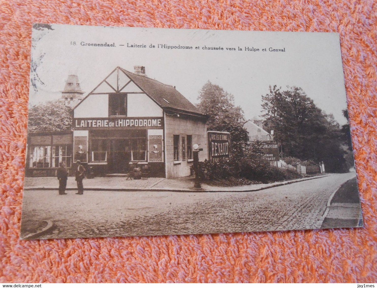 Cpa Groenendael ,Groenendaal  Laiterie Hippodrome Chaussée Vers La Hulpe Genval - Höilaart