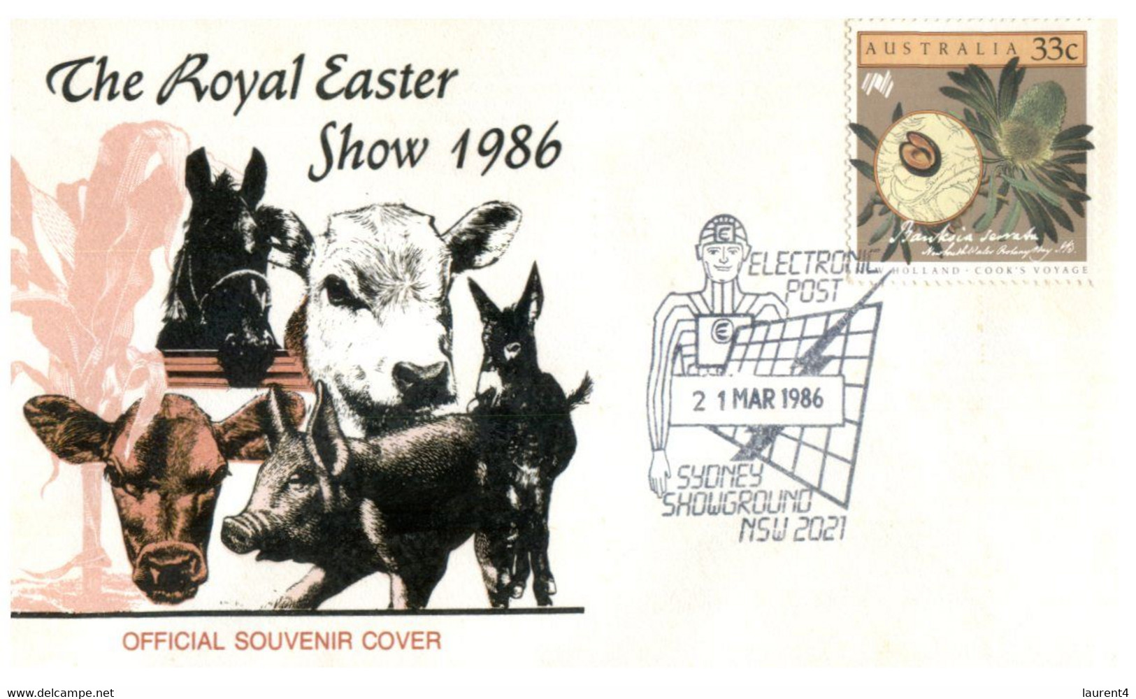 (EE 25) Australia Cover With Postmarks - 1985 - Flowers - Royal Easter Show - Agriculture