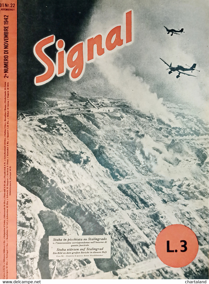 Rivista WWII - Signal N. 22 - 1942 - Versione Italiana - Autres & Non Classés