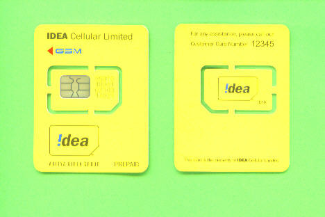 INDIA - Mint/Unused SIM Chip Phonecard As Scan - India