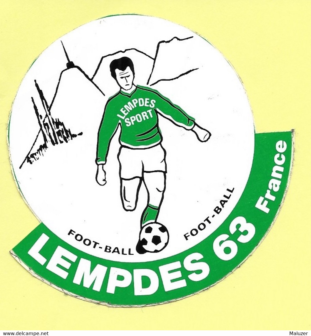 AUTOCOLLANT STICKER ADHÉSIF - LEMPDES SPORT FOOT-BALL - FOOTBALL - 63 PUY DE DÔME - Autocollants