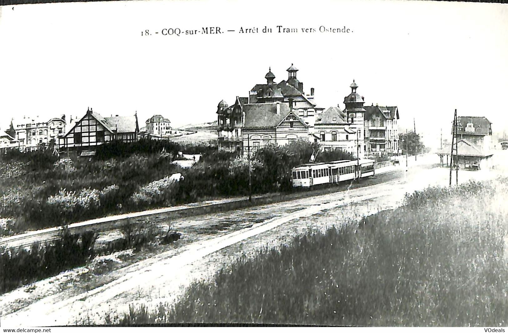 033 644 - Photo - Belgique - De Haan - Coq-sur-Mer - Arrêt Du Tram Vers Ostende - De Haan