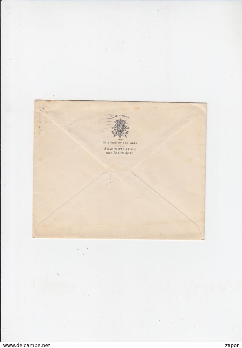 Brief / Lettre - Ministère De Sciences Et Des Arts / Ministère Des Finances - 1914 - Enveloppes-lettres