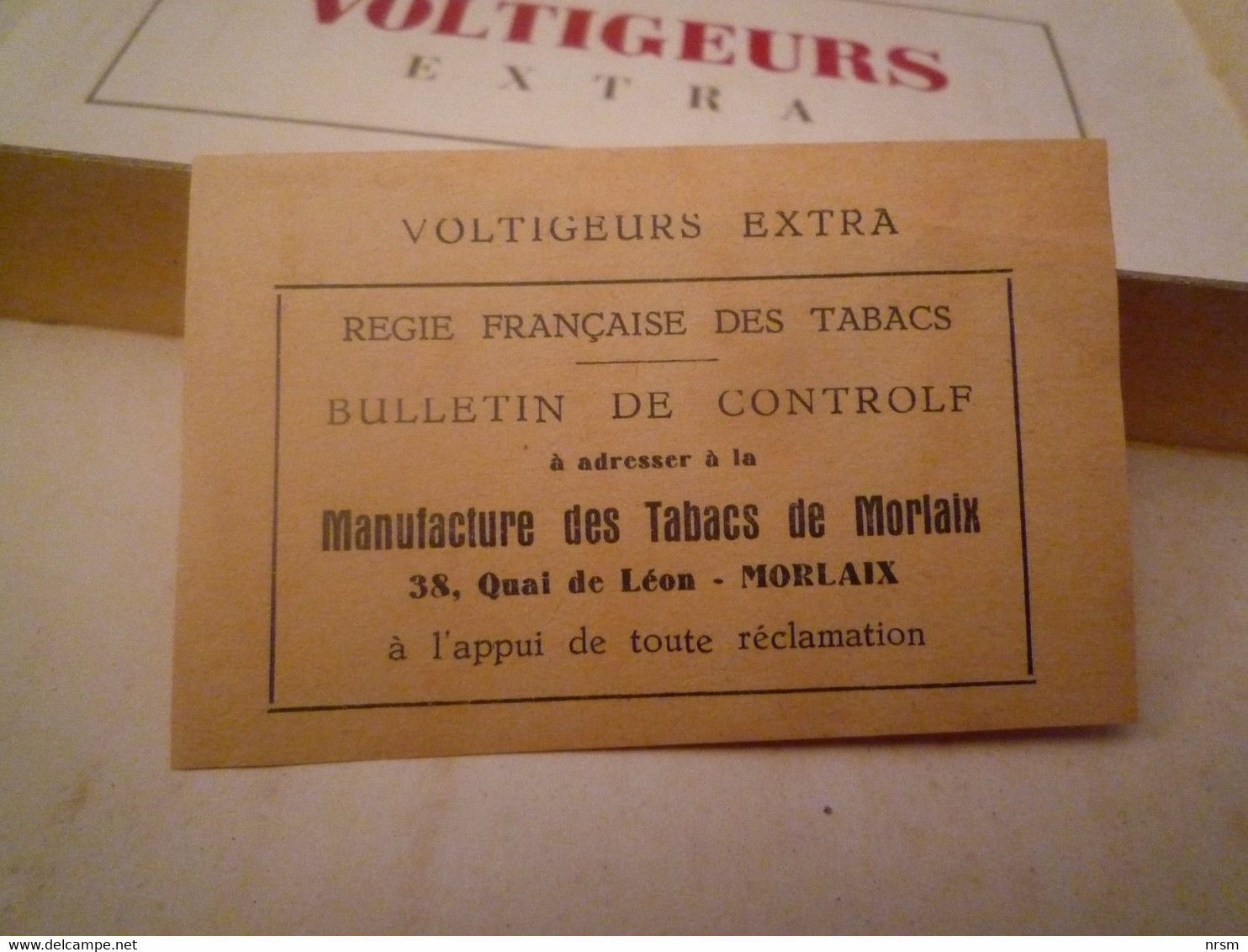 Boîte Ancienne  Cigares VOLTIGEURS - Altri & Non Classificati