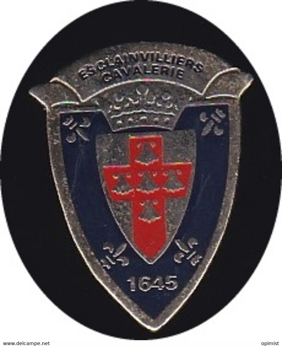 69317- Pin's - 3° Régiment De Cuirassiers .Esclainvilliers Cavalerie.militaire.armée. - Militair & Leger