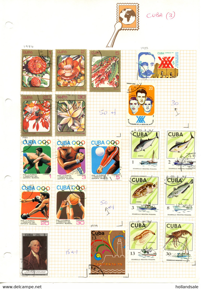 CUBA - Approx 300 Stamps Hinged On Pages And 130 Stamps And A Miniature Sheet On Stockcards. STARTER COLLECTION. - Verzamelingen & Reeksen