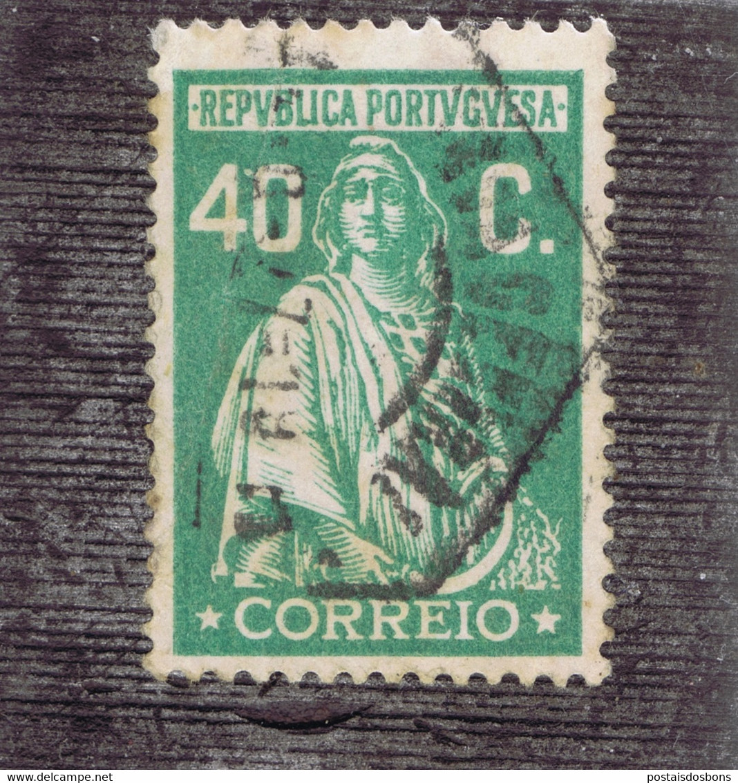 Cx19 A) Portugal Ceres 40 Centavos Obliterado (canto Dobrado) - Sonstige & Ohne Zuordnung