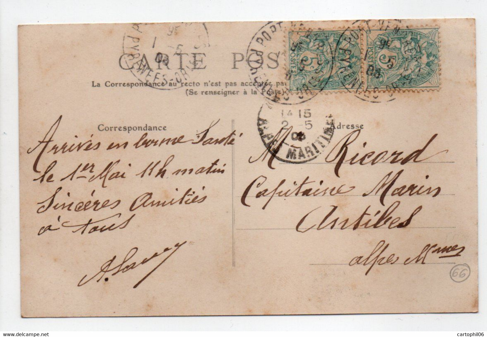 - CPA PORT-VENDRES (66) - Vue Générale Du Port 1905 - - Port Vendres