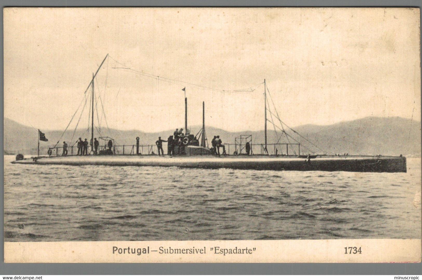 CPA - Portugal - Submersival Espadarte - Sous Marin - Submarines