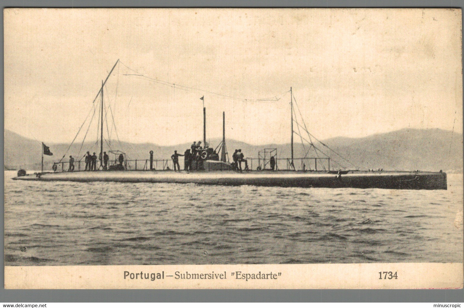 CPA - Portugal - Submersival Espadarte - Sous Marin - Sous-marins