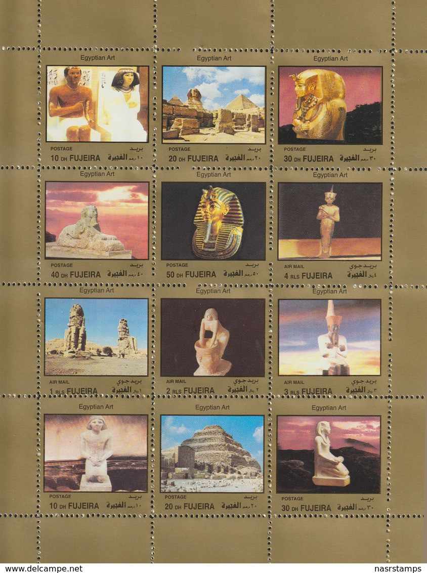 UAE - Fujeira - ( Complete Sheet - Egyptology ) - MNH (**) - Egyptologie