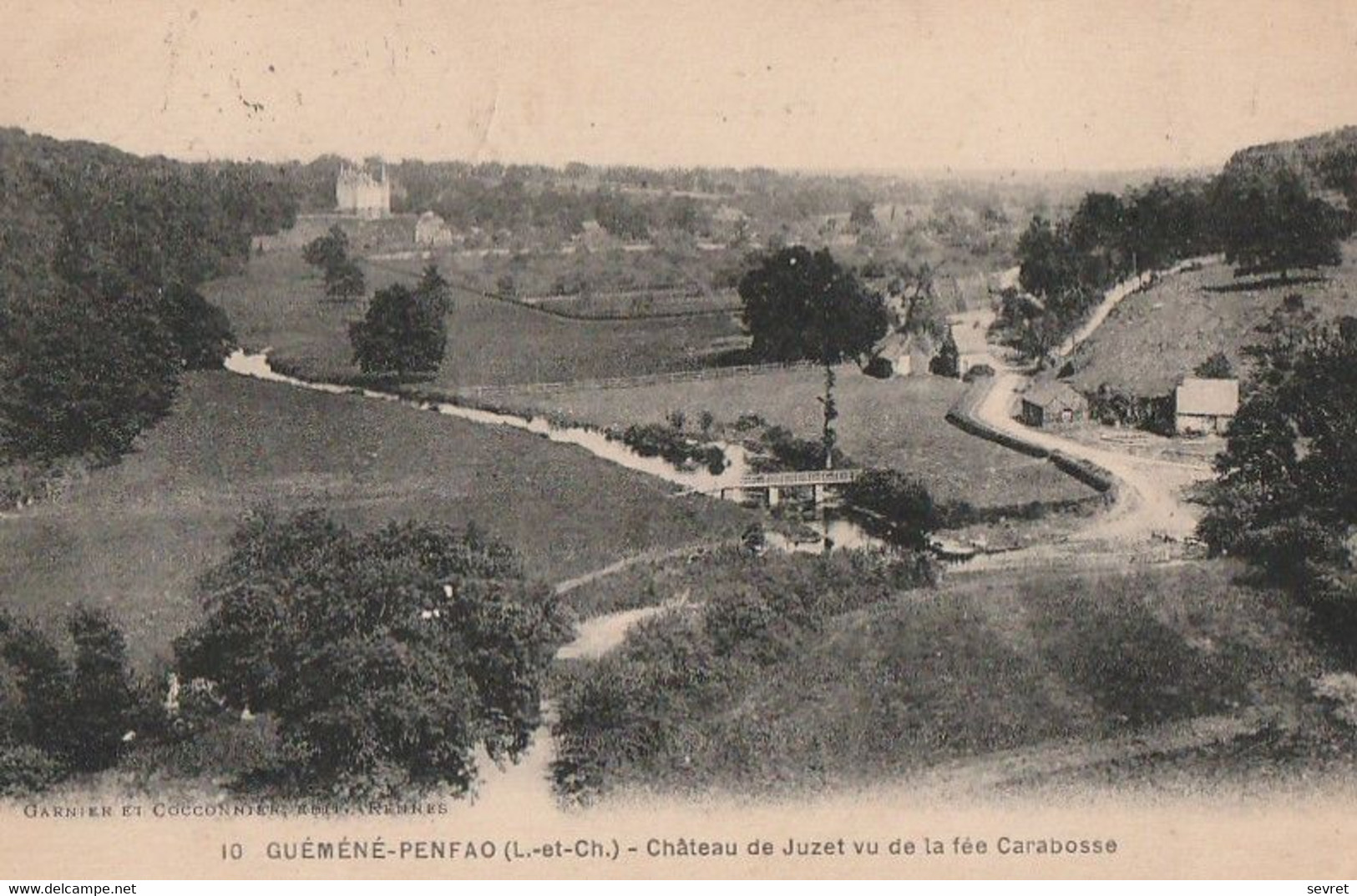 GUEMENE-PENFAO -  Le Château De Juzet.  Vu De La Fée Carabosse. - Guémené-Penfao