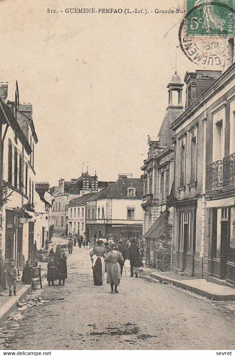 GUEMENE-PENFAO. -  Grande Rue - Guémené-Penfao