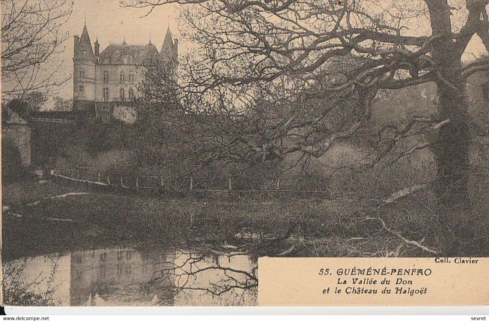 GUEMENE-PENFAO -    La Vallée Du Don Et Le Château De Halgoet.. Carte Rare - Guémené-Penfao