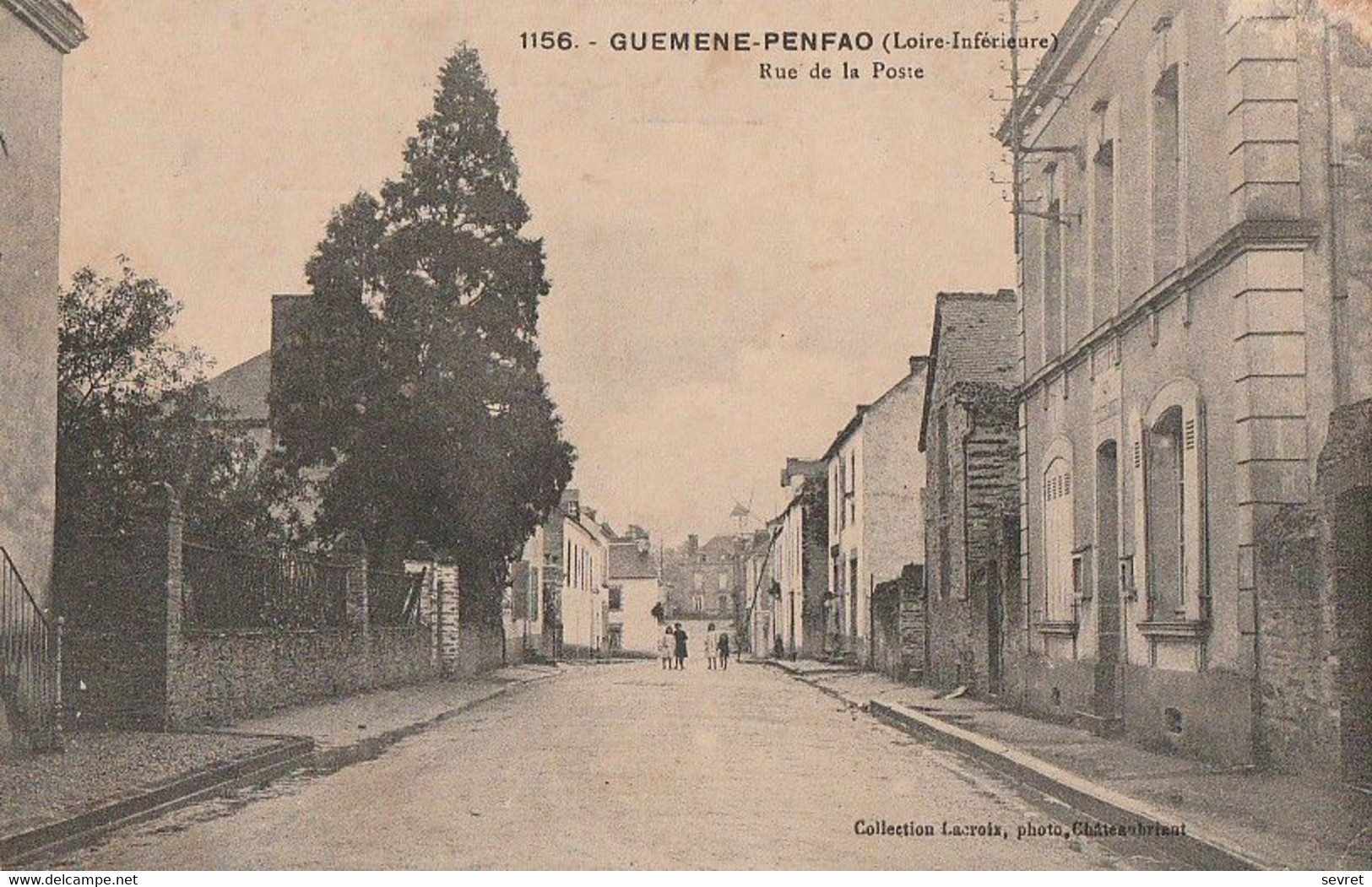 GUEMENE-PENFAO. - Rue De La Poste. Carte RARE - Guémené-Penfao