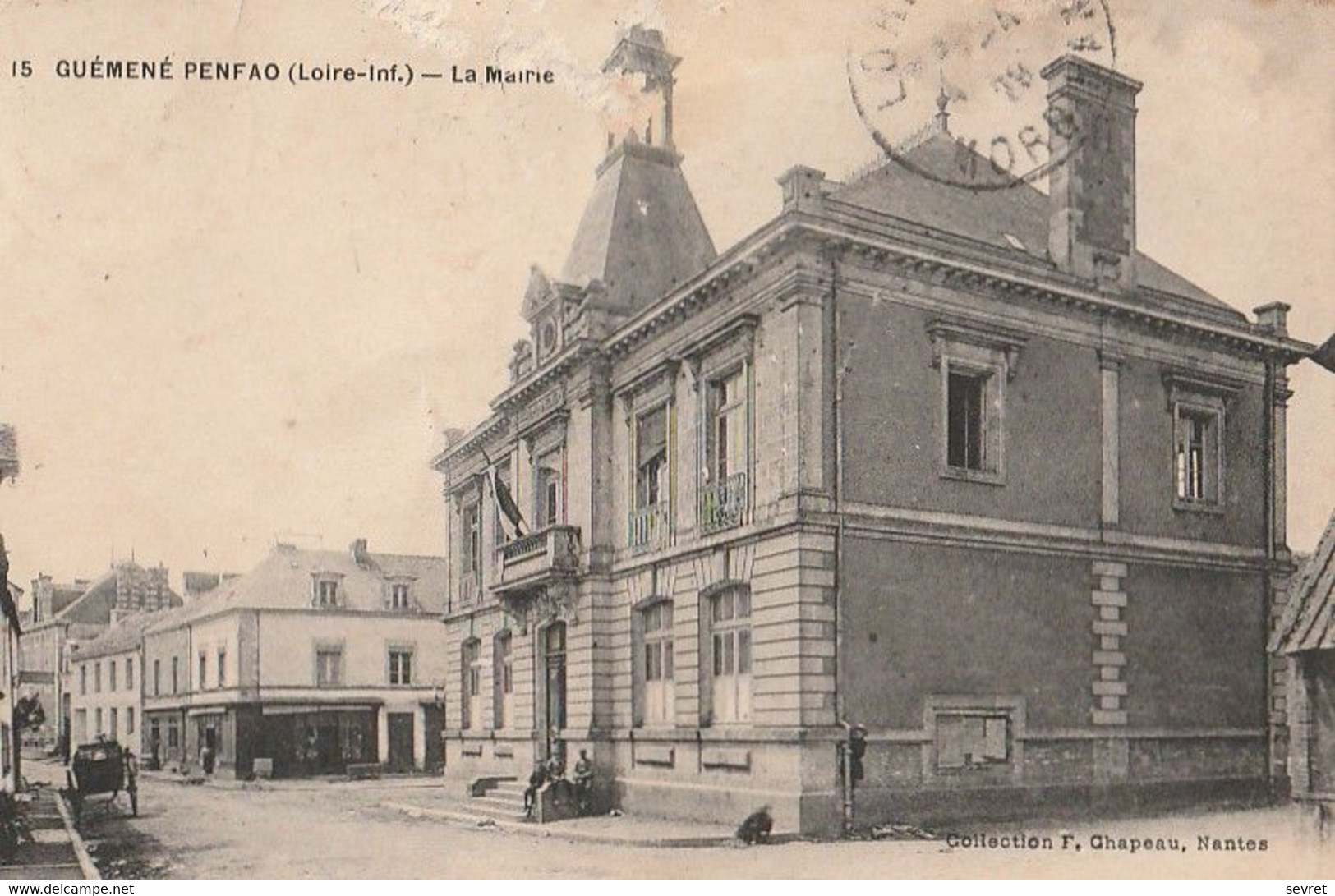 GUEMENE-PENFAO -    La Mairie .. Carte Rare - Guémené-Penfao