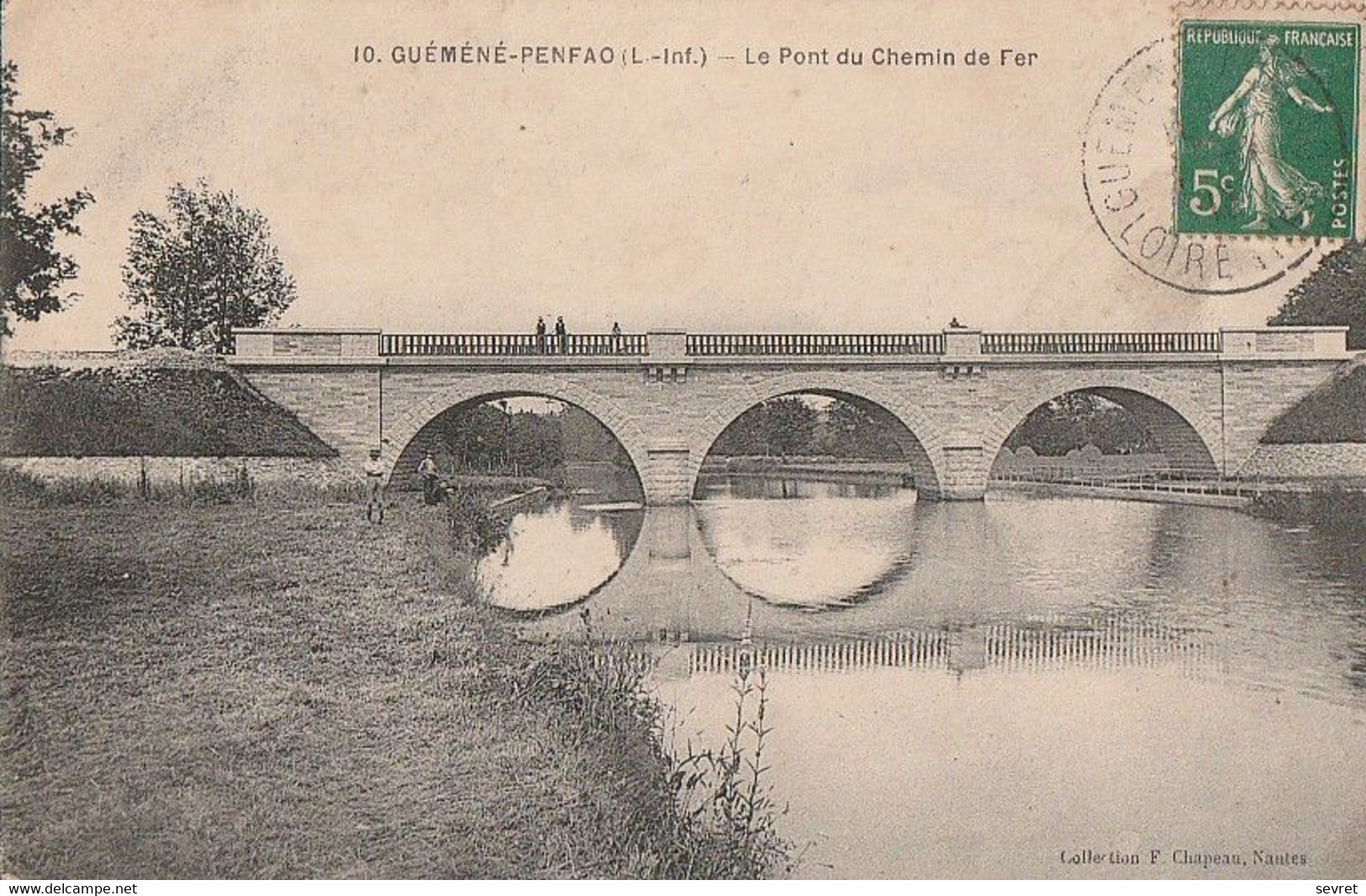 GUEMENE-PENFAO -   Le Pont De Chemin De Fer. Rare - Guémené-Penfao