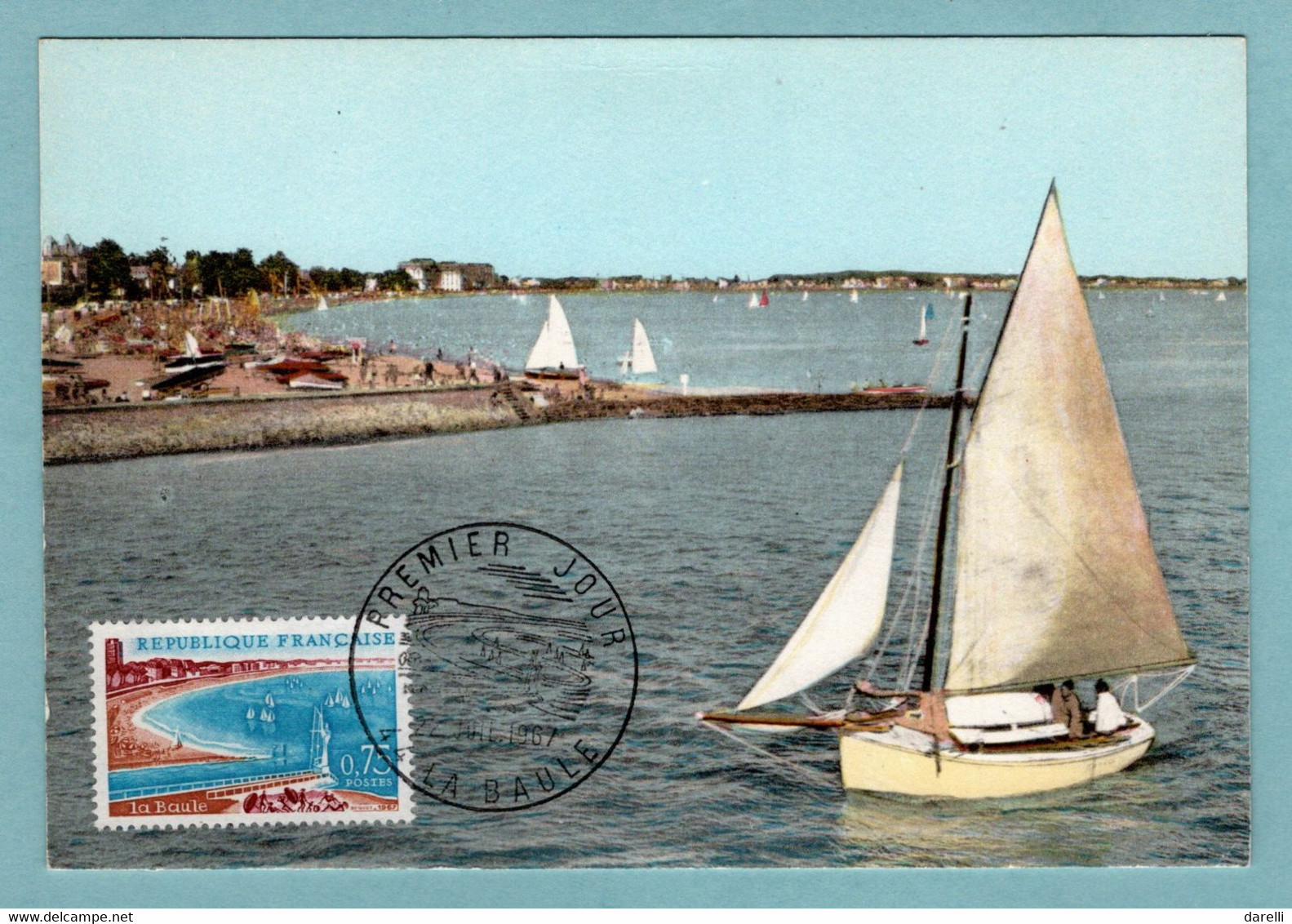 Carte Maximum 1967 - La Baule -YT 1502 - 44 La Baule - 1960-1969