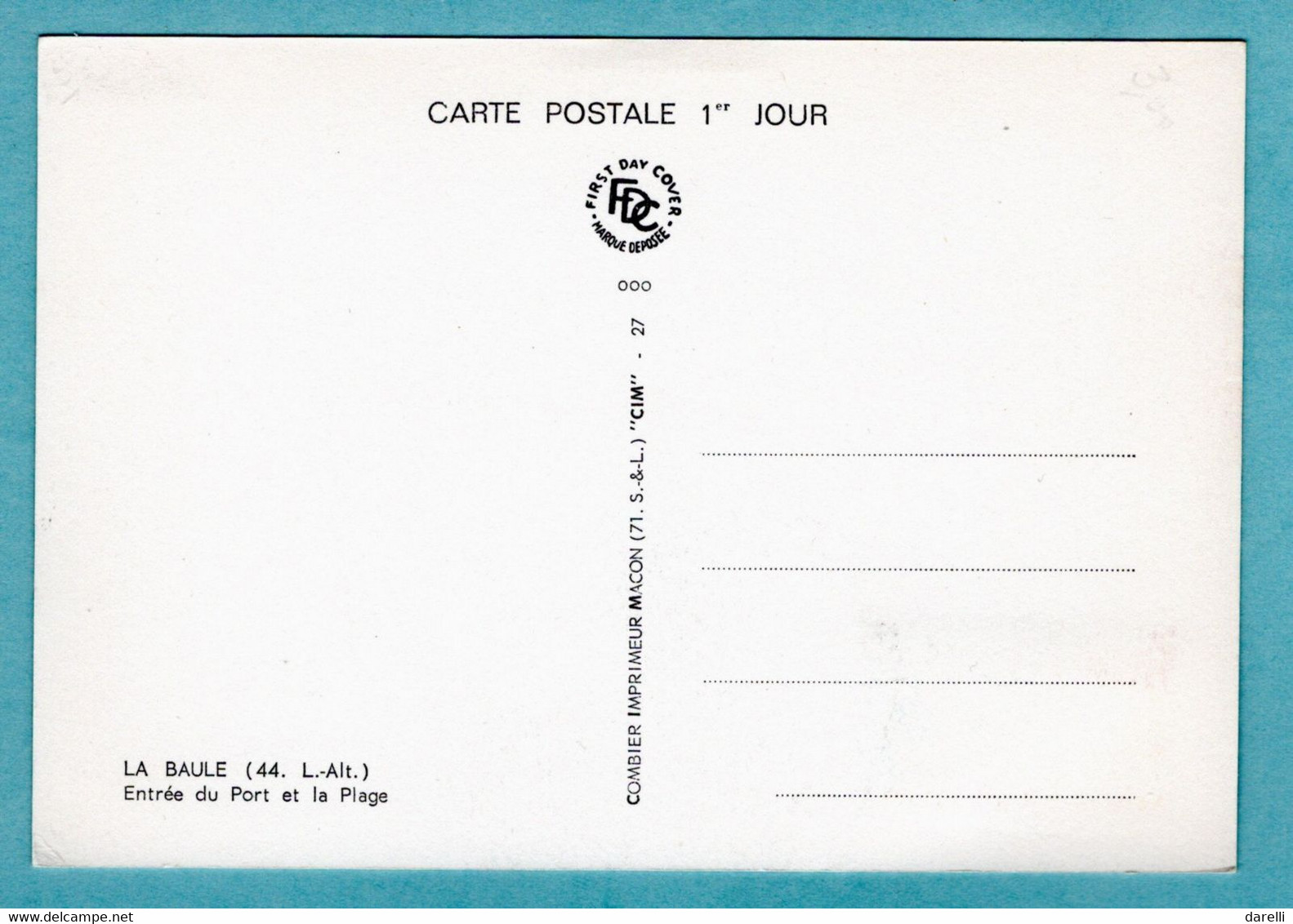 Carte Maximum 1967 - La Baule -YT 1502 - 44 La Baule - 1960-1969