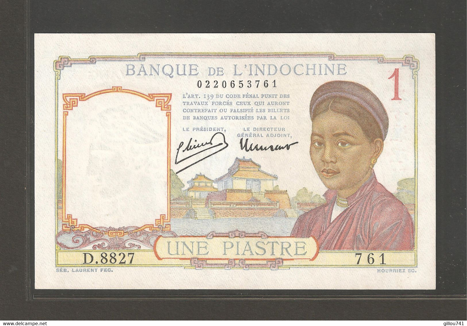 Indochine, 1 Piastre, 1946 - Indochine