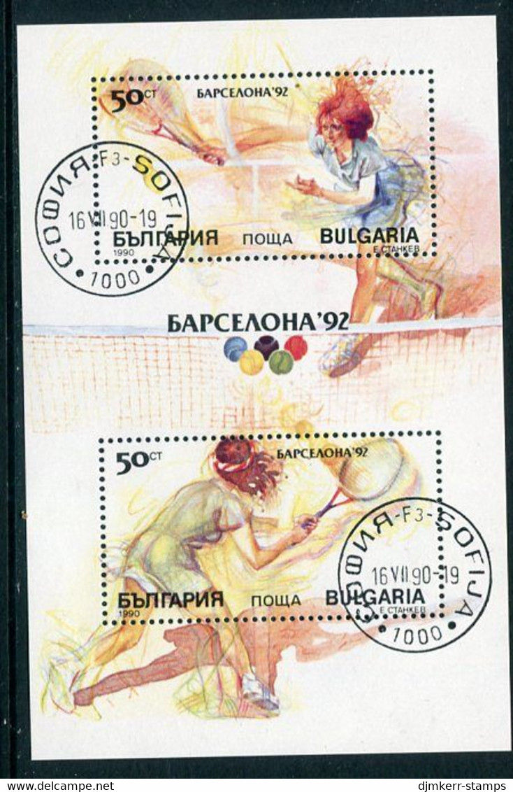 BULGARIA 1990  Olympic Games Block Used*.  Michel Block 211A - Gebraucht