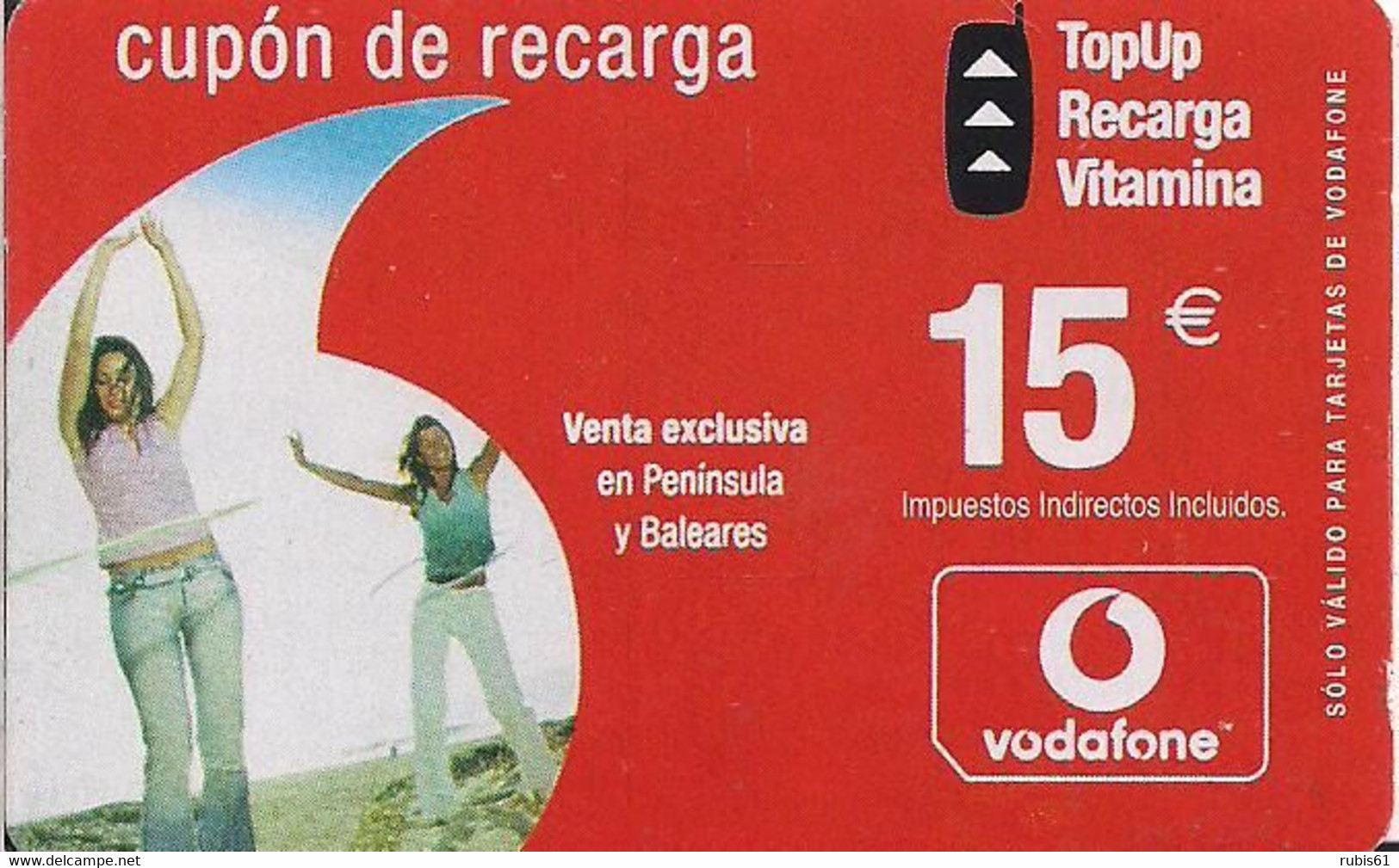 RECARGA VODAFONE 15E 2004 - Vodafone