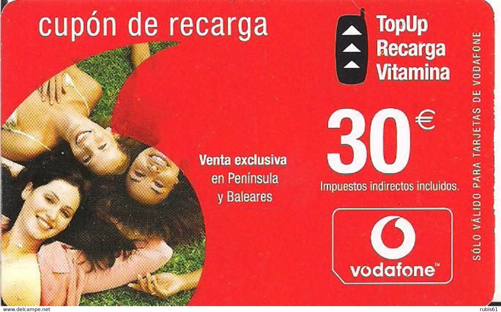 RECARGA VODAFONE 30E 2005 - Vodafone