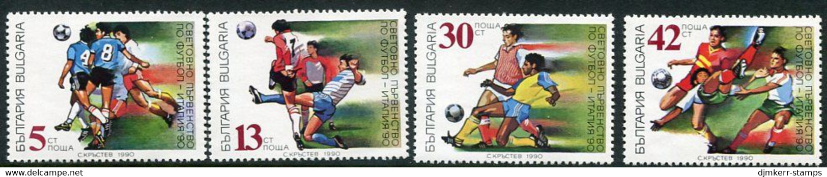 BULGARIA 1990  Football World Cup MNH / **.  Michel 3825-28 - Nuovi