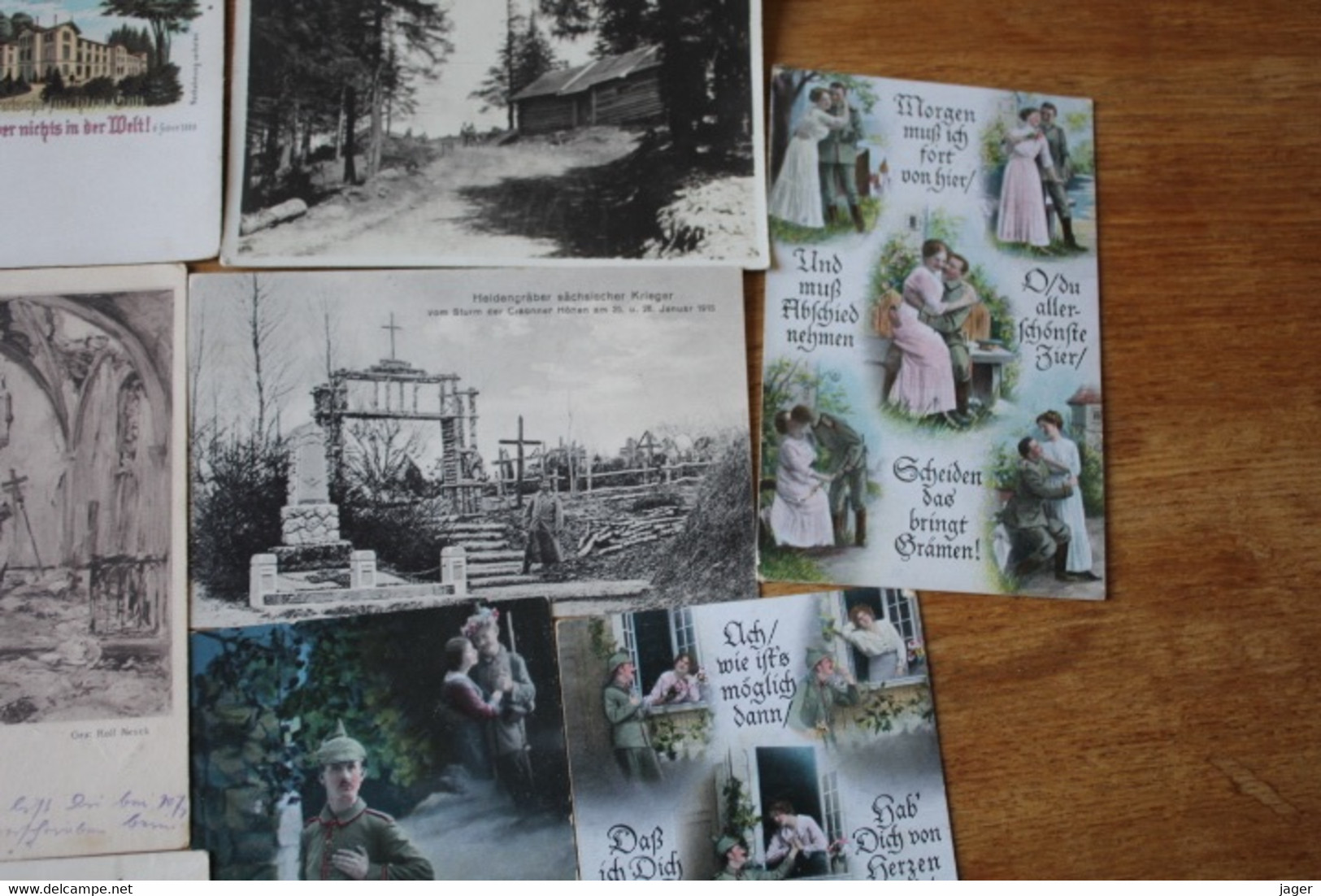 15 Cartes Postales Anciennes Allemandes Guerre 1914 1918 - War 1914-18