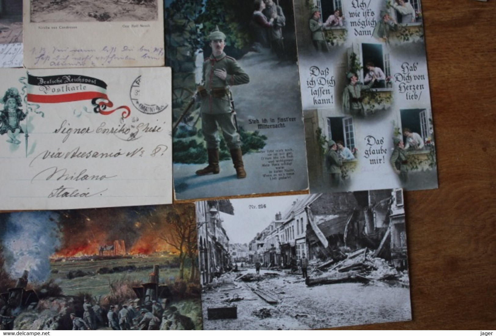 15 Cartes Postales Anciennes Allemandes Guerre 1914 1918 - War 1914-18